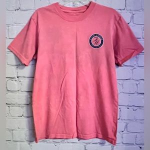Fish Hippie Pink Printed Round Neck Short Sleeve T-Shirt Size XS